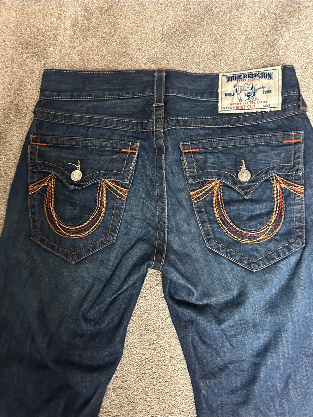 Vintage True Religion Bootcut Jeans Y2K - Picture 2 of 8